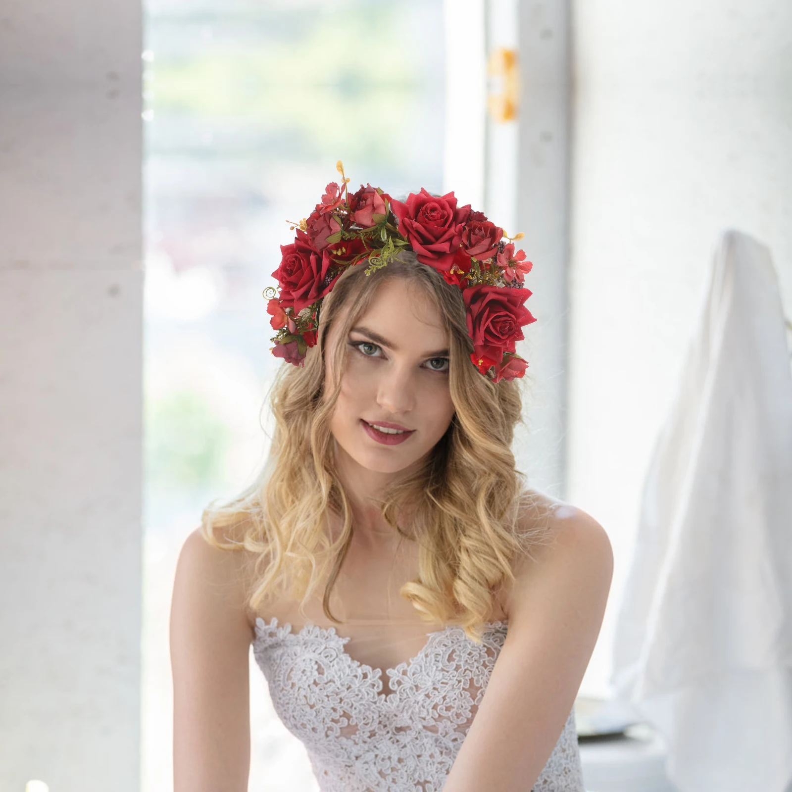 Flower Headb s Women Artificial Flower Headpiece Wedding Crown Bridal Hair Accessories Comfortable Fit Elegant Look Fashion
Flower Headb s Women Artificial Flower Headpiece Wedding Crown Bridal Hair Accessories Comfortable Fit Elegant Look Fashion