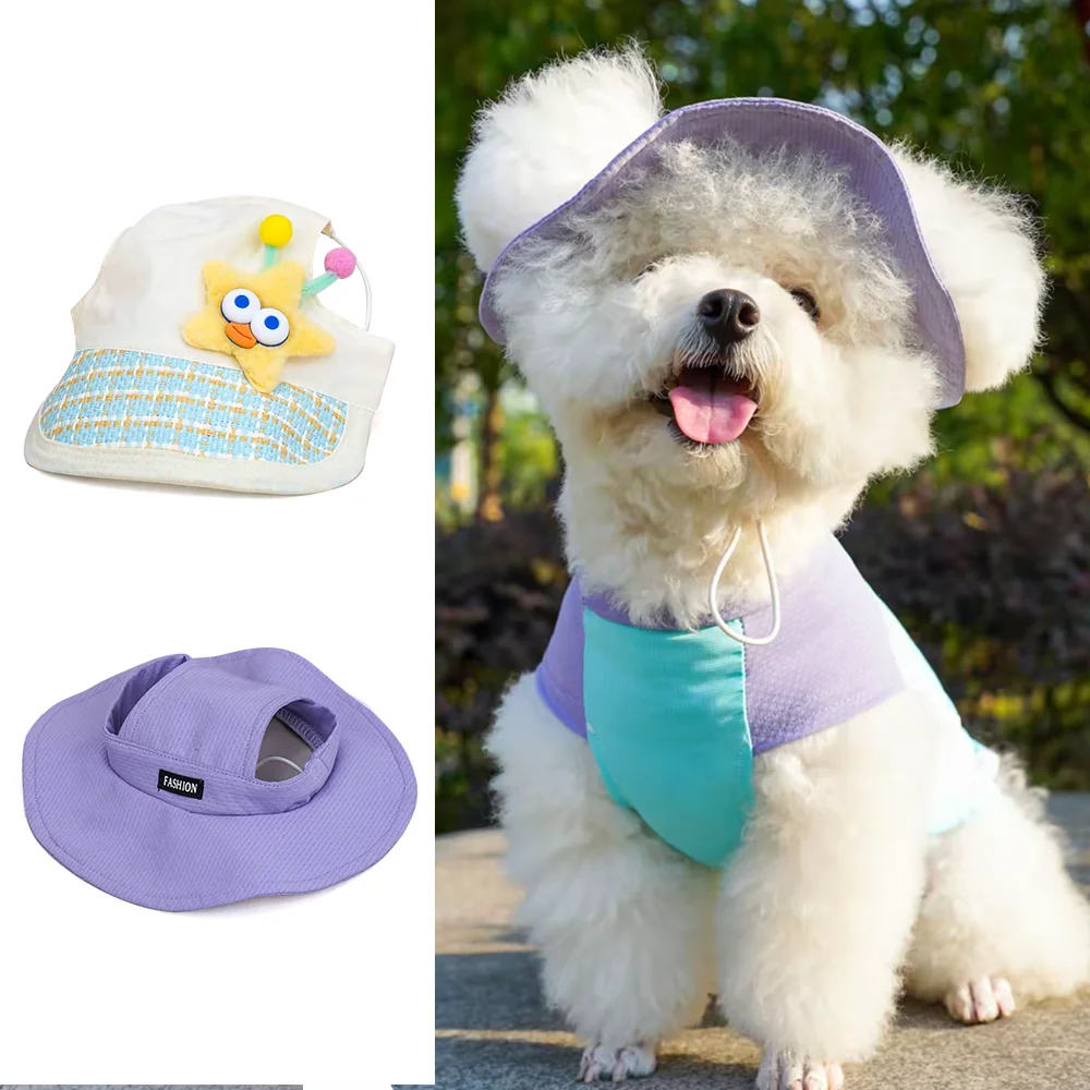 Summer Pet Hats for Dogs & Cats - UV Protection Bucket Hat & Baseball Cap, Adjustable Strap, Breathable Mesh Fun Accessory
Summer Pet Hats for Dogs & Cats - UV Protection Bucket Hat & Baseball Cap, Adjustable Strap, Breathable Mesh Fun Accessory