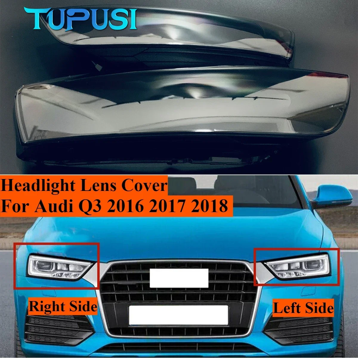 For Audi Q3 2016 2017 2018 Left/Right Car Headlamp Headlight Lens Cover Transparent Lampshade Clear Headlamp Housing Shell
For Audi Q3 2016 2017 2018 Left/Right Car Headlamp Headlight Lens Cover Transparent Lampshade Clear Headlamp Housing Shell