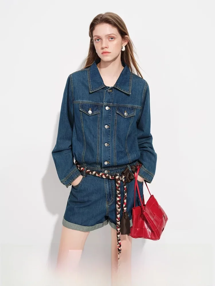 Классические джинсовые комбинезоны для женщин, винтажные, с высокой талией, короткие брюки, новинка весны, модный китайский бренд Fan Si La...
Классические джинсовые комбинезоны для женщин, винтажные, с высокой талией, короткие брюки, новинка весны, модный китайский бренд Fan Si La...