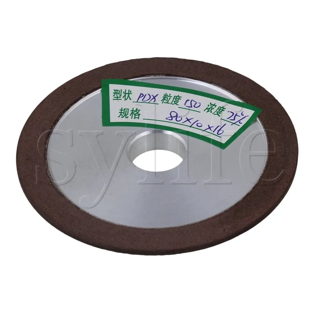 80x10x16mm Aluminum Resin Diamond Grinding Wheel - 150# Grit Flat Disc for Metal/Ceramic Cutting & Polishing
80x10x16mm Aluminum Resin Diamond Grinding Wheel - 150# Grit Flat Disc for Metal/Ceramic Cutting & Polishing