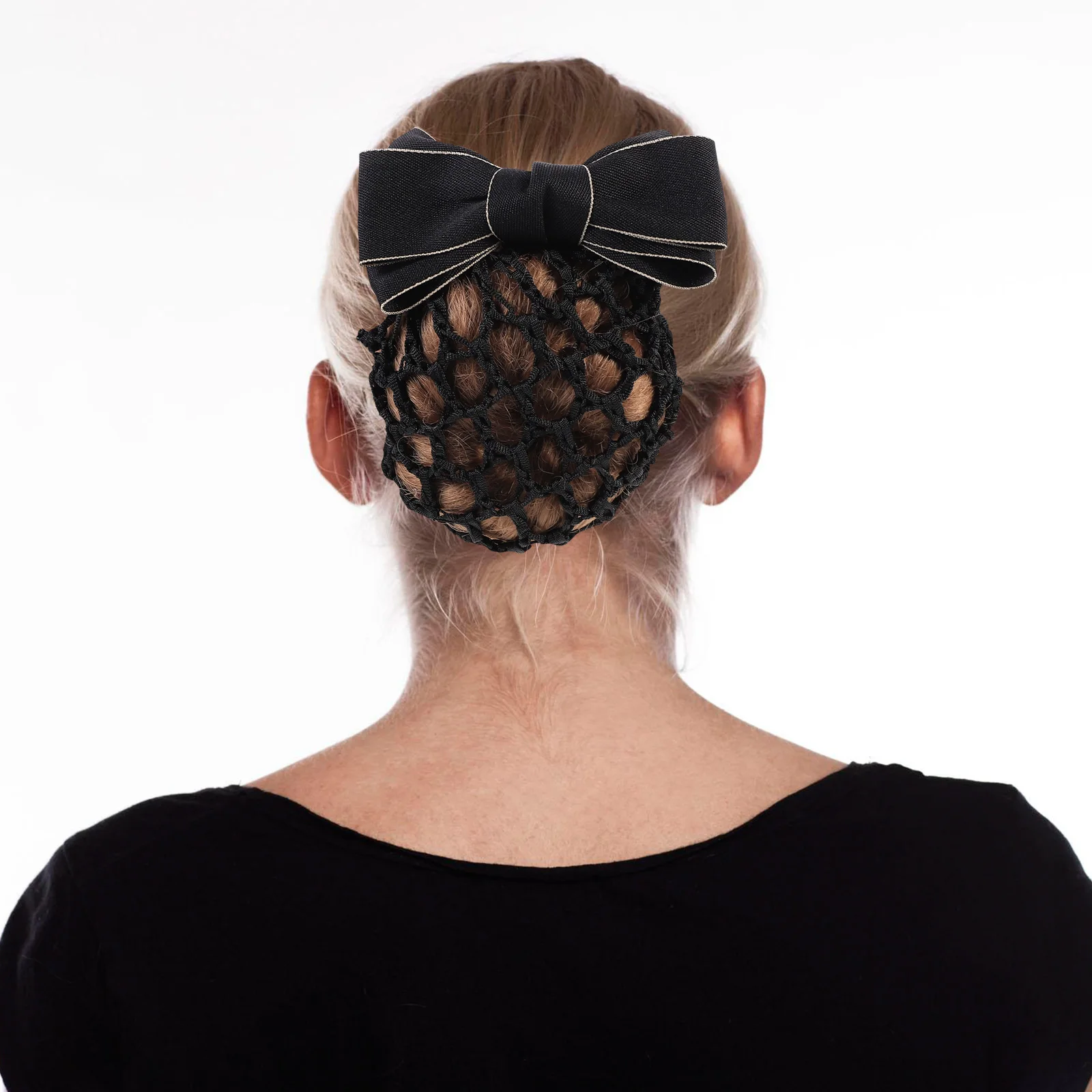 2pcs Women Professional Snood Nets Ribbon Alloy Strong Clip Hair Bun Cover Durable Hair Accessories For Airline Bank
2pcs Women Professional Snood Nets Ribbon Alloy Strong Clip Hair Bun Cover Durable Hair Accessories For Airline Bank