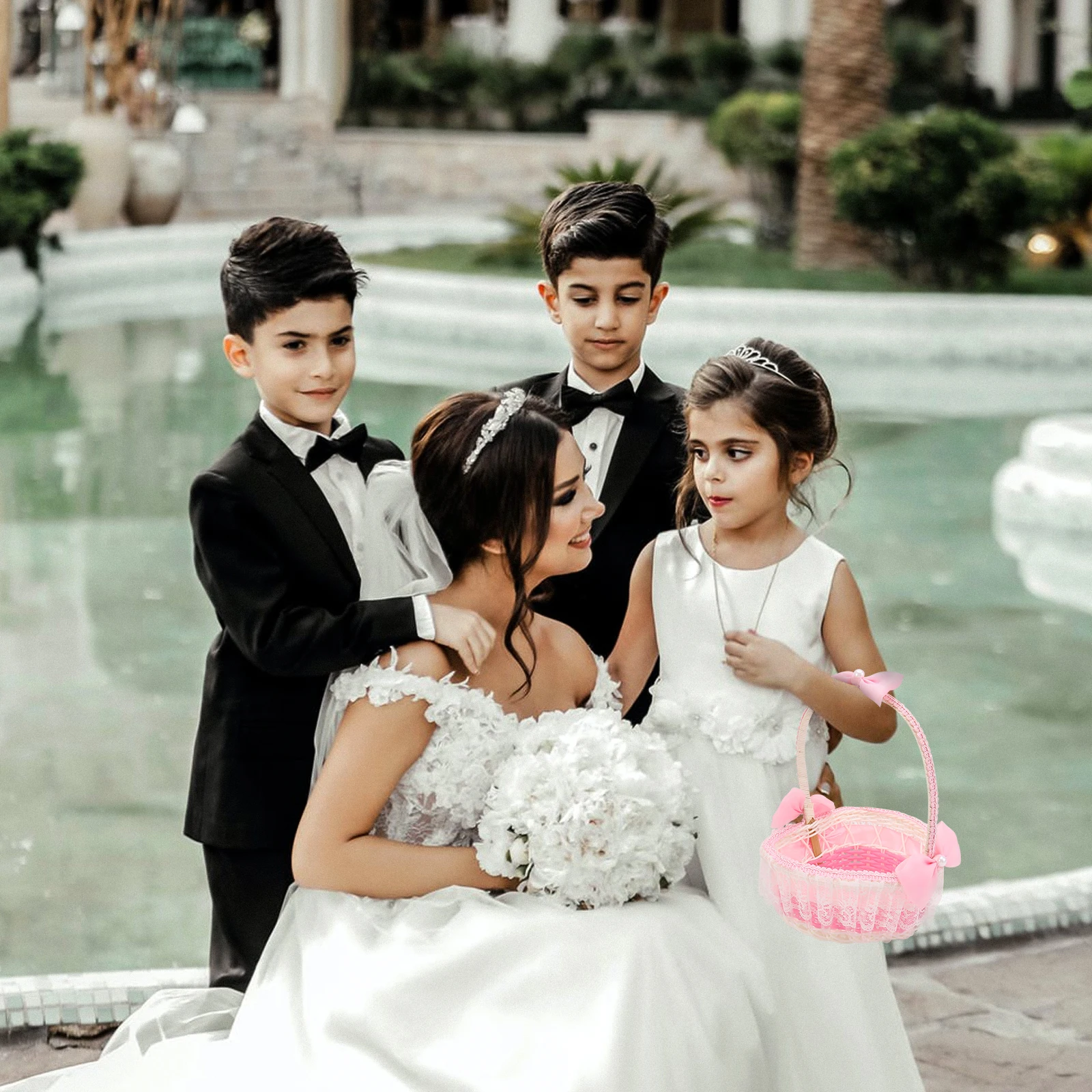 1pc Wedding Flower Basket Heart-Shaped Bridal Petal Holder Portable Reusable For Ceremony Party Event Decor Storage Basket
1pc Wedding Flower Basket Heart-Shaped Bridal Petal Holder Portable Reusable For Ceremony Party Event Decor Storage Basket