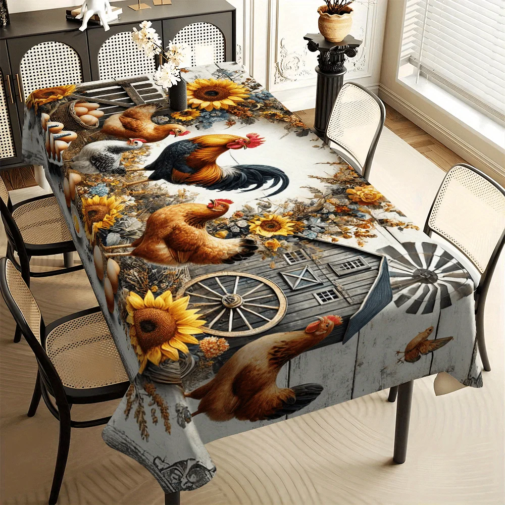 Tablecloth Multi Sizes Farm Rooster Hen Sunflower Tablecloth Washable Polyester Table Cover For Picnic Camping Wedding Buffet Restaurant Decor Decorative Cover Warm Comfort Festive Banquet Table Top Supply Hotel Party Cafe Desk Room Multi Office Indoor
Tablecloth Multi Sizes Farm Rooster Hen Sunflower Tablecloth Washable Polyester Table Cover For Picnic Camping Wedding Buffet Restaurant Decor Decorative Cover Warm Comfort Festive Banquet Table Top Supply Hotel Party Cafe Desk Room Multi Office Indoor