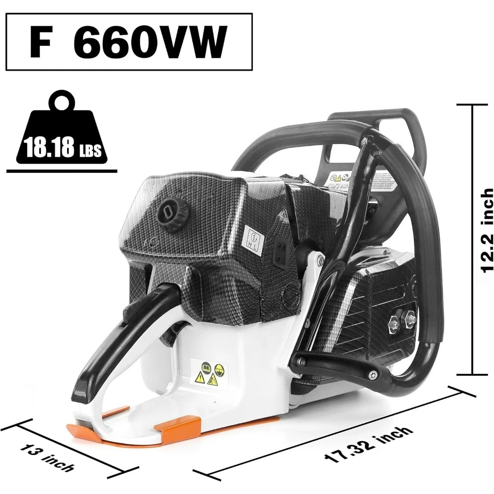 Бензопила 36 дюймов, 92 куб. см, 2-тактная, 5.2 кВт, 7 л.с. с цепью и шиной из сплава
Бензопила 36 дюймов, 92 куб. см, 2-тактная, 5.2 кВт, 7 л.с. с цепью и шиной из сплава