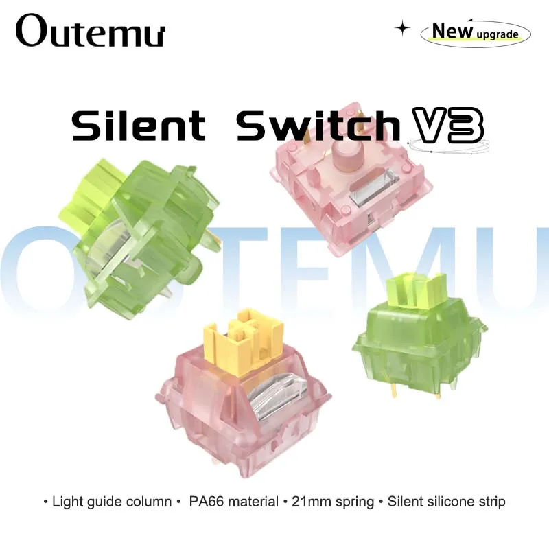 Переключатель Outemu Silent Peach V3 Lubed Silent Lemon V3, механическая клавиатура, линейная тактильная 5-контактная горячая замена PA66, предварительно смазанная POM
Переключатель Outemu Silent Peach V3 Lubed Silent Lemon V3, механическая клавиатура, линейная тактильная 5-контактная горячая замена PA66, предварительно смазанная POM