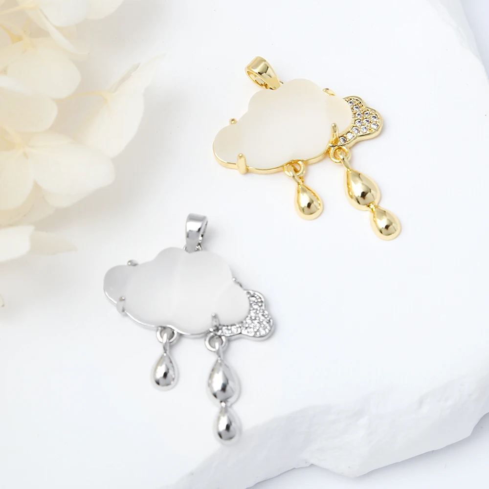 2Pcs Brass Cloud Rain Tassel Resin Charm Gold Plated Raindrop Teardrop Pendant For Diy Necklace Earrings Jewelry Making Findings
2Pcs Brass Cloud Rain Tassel Resin Charm Gold Plated Raindrop Teardrop Pendant For Diy Necklace Earrings Jewelry Making Findings
