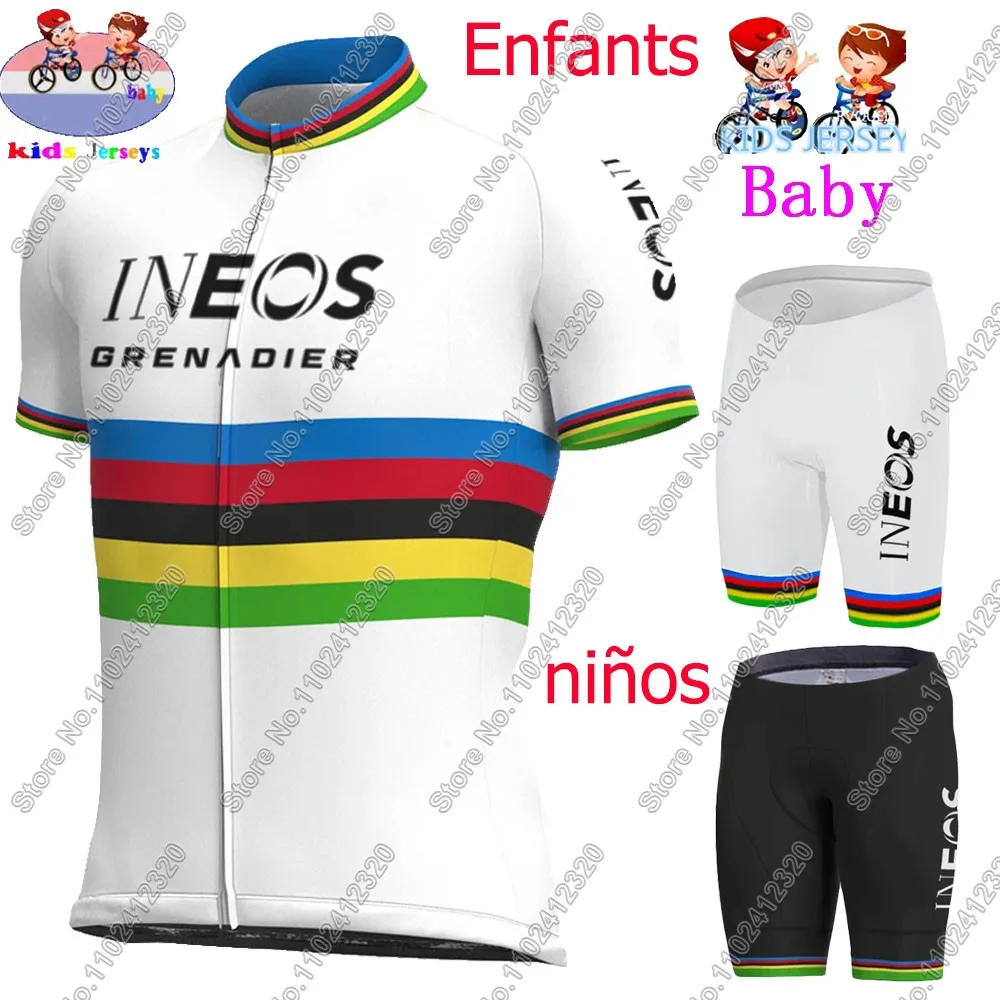 Детский комплект из трикотажа для велоспорта Ineos Grenadier Team 2025 Colombia для мальчиков и девочек, детская одежда для велоспорта, рубашки для шоссейного велосипеда, костюм, велосипедные штаны
Детский комплект из трикотажа для велоспорта Ineos Grenadier Team 2025 Colombia для мальчиков и девочек, детская одежда для велоспорта, рубашки для шоссейного велосипеда, костюм, велосипедные штаны