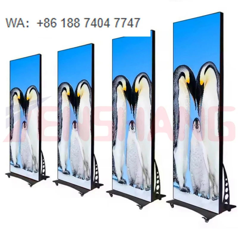Floor Mobile Digital Signage Wifi Led Poster Outdoor Advertising Screen Vertical Ad Led P2.5 Standing Poster Advertising Screen
Floor Mobile Digital Signage Wifi Led Poster Outdoor Advertising Screen Vertical Ad Led P2.5 Standing Poster Advertising Screen
