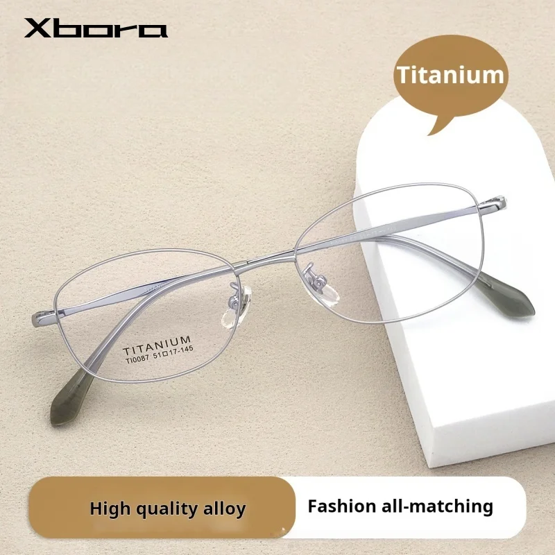 Classic Men Small Size Glasses Frame Titanium Original Design Eye Frames UV400 Anti Blue Light Eyeglass Frames Women TI0087
Classic Men Small Size Glasses Frame Titanium Original Design Eye Frames UV400 Anti Blue Light Eyeglass Frames Women TI0087