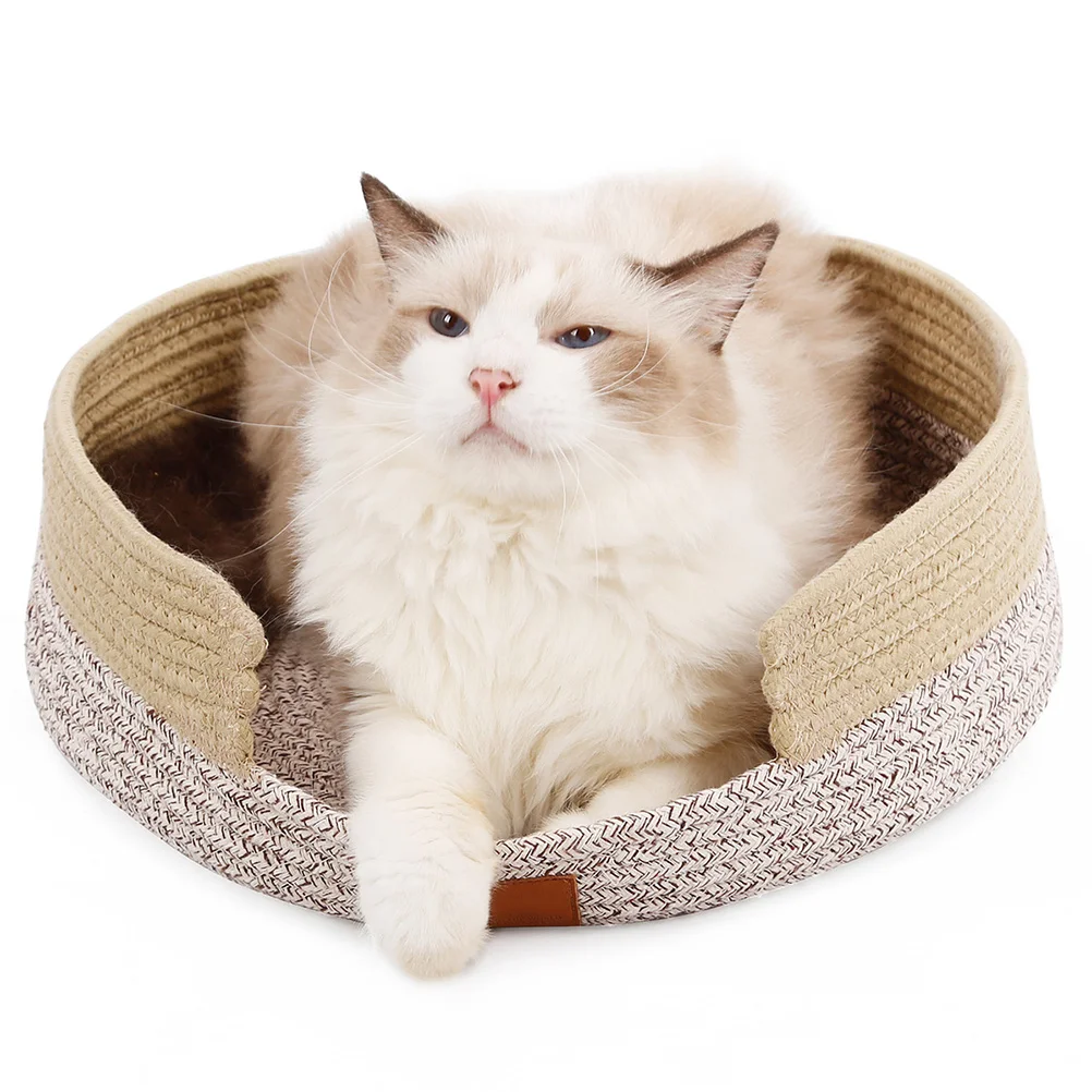 Knitted Cat Bed with Claw Grinding Function Cotton Material Warm Pet Nest for Kitten Puppy Cozy Sleeping Pad Home Decor Use
Knitted Cat Bed with Claw Grinding Function Cotton Material Warm Pet Nest for Kitten Puppy Cozy Sleeping Pad Home Decor Use