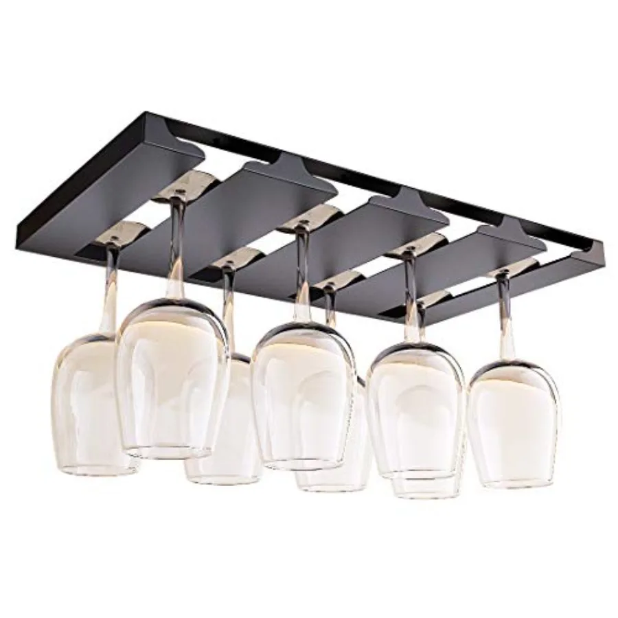 Wine Glass Holder Under Shelf or Cabinet, Stainl Steel 16.5 Inch Stemware Rack, Glassware Drying Hanger, Metal Hanging Organize
Wine Glass Holder Under Shelf or Cabinet, Stainl Steel 16.5 Inch Stemware Rack, Glassware Drying Hanger, Metal Hanging Organize