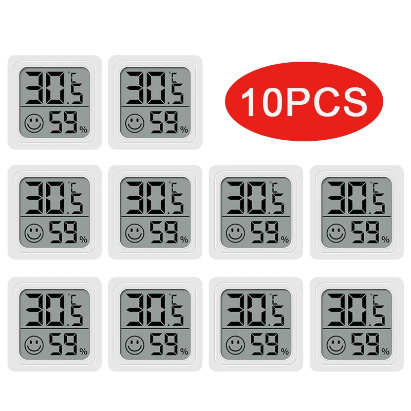 6-10PCS Mini LCD Digital Thermometer Hygrometer Indoor Room Temperature Humidity Meter Sensor Gauge Weather Station
6-10PCS Mini LCD Digital Thermometer Hygrometer Indoor Room Temperature Humidity Meter Sensor Gauge Weather Station