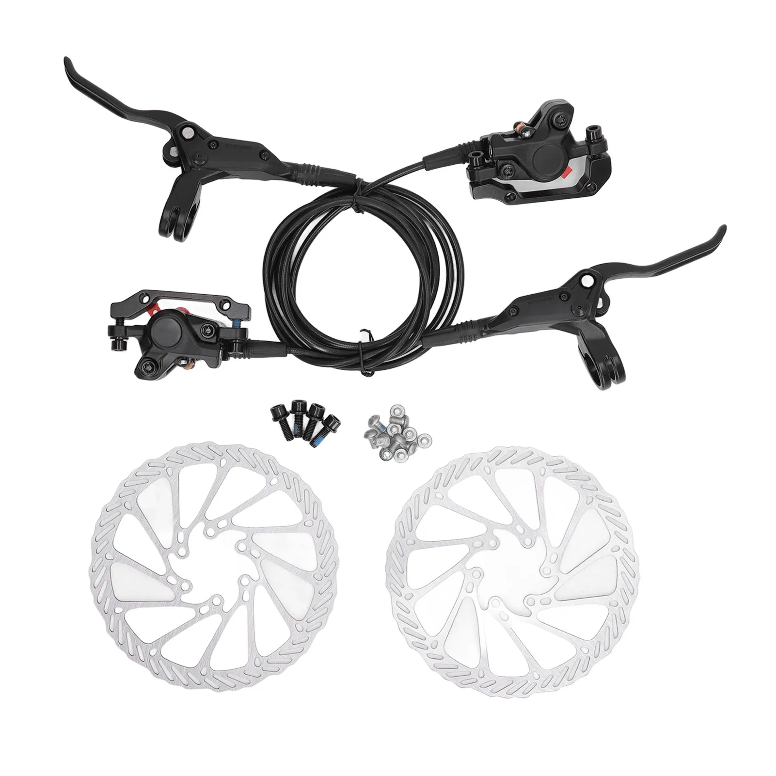 Electric Bike Hydraulic Disc Brakes 4 Piston Front Rear Oil Pressure Disc Brake Set for Modification
Electric Bike Hydraulic Disc Brakes 4 Piston Front Rear Oil Pressure Disc Brake Set for Modification