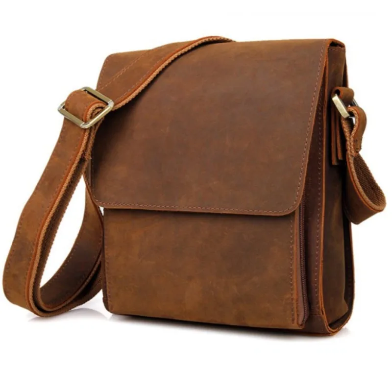 Retro Genuine Leather Large-capacity Crossbody Bag Simple Crazy Horse Leather Men's Cowhide Shoulder Bags
Retro Genuine Leather Large-capacity Crossbody Bag Simple Crazy Horse Leather Men's Cowhide Shoulder Bags