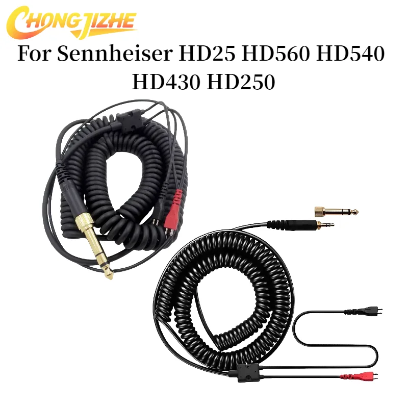 CHONGJIZHE Replacement Spring Relief Coiled Headphone Cables for Sennheiser HD25 HD25-1 HD25-1 II HD25-C HD25-13 Cable Cords
CHONGJIZHE Replacement Spring Relief Coiled Headphone Cables for Sennheiser HD25 HD25-1 HD25-1 II HD25-C HD25-13 Cable Cords