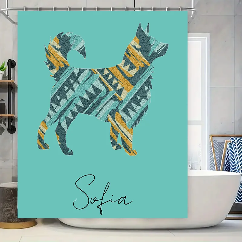 Персонализированный набор занавесок для душа «сделай сам» с уникальным геометрическим дизайном для декора ванной комнаты. Пользовательское имя в комплекте идеальное gi. 
Персонализированный набор занавесок для душа «сделай сам» с уникальным геометрическим дизайном для декора ванной комнаты. Пользовательское имя в комплекте идеальное gi.