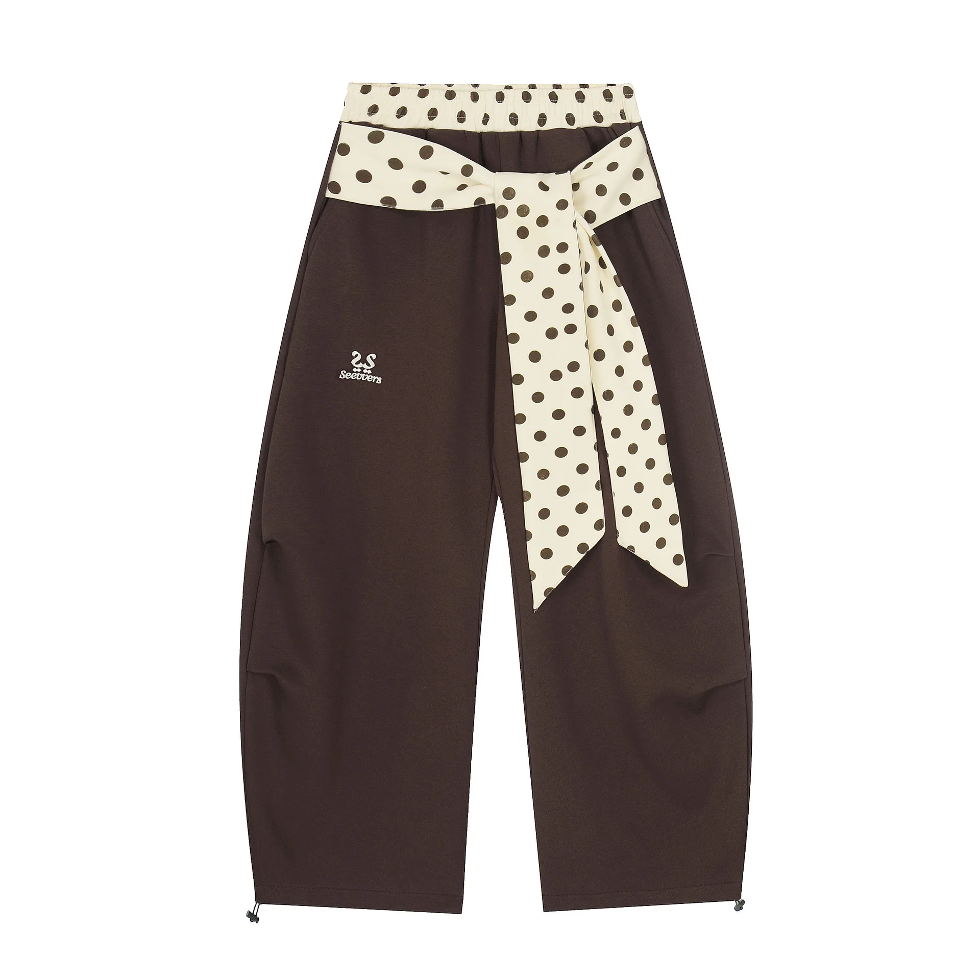 Wide Leg Pants for Women with Polka Dot Sash High Waist Casual Trousers with Scarf Tie Detail
Wide Leg Pants for Women with Polka Dot Sash High Waist Casual Trousers with Scarf Tie Detail