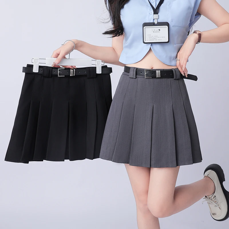 Coigarsam High Waist Short Skirt - Women's Fashionable Spring Wear in Gray & Black
Coigarsam High Waist Short Skirt - Women's Fashionable Spring Wear in Gray & Black