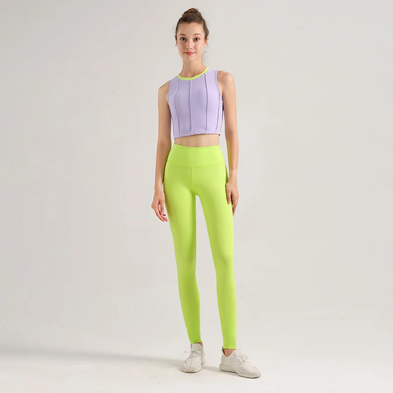 Women Nude Feel Young Fashion Yoga Sets Tank Tops+High Waist Leggings Crop Top Vest Elastic Pants Breathable Fitness Sports Sets
Women Nude Feel Young Fashion Yoga Sets Tank Tops+High Waist Leggings Crop Top Vest Elastic Pants Breathable Fitness Sports Sets