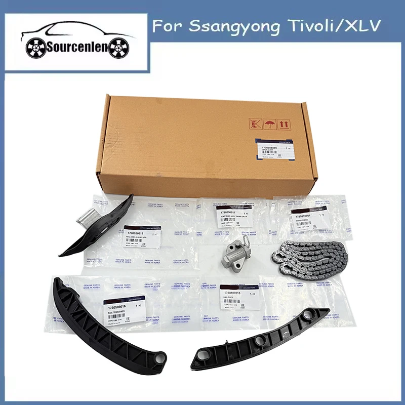 Brand New 5 PCS Timing Chain Kit For Ssangyong Tivoli/XLV 1730520016 1730503016 1730500011 1730500016 1739970094
Brand New 5 PCS Timing Chain Kit For Ssangyong Tivoli/XLV 1730520016 1730503016 1730500011 1730500016 1739970094