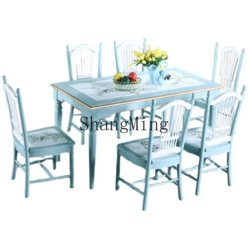 CLL dining table and chair combination small apartment household painted dining table
CLL dining table and chair combination small apartment household painted dining table