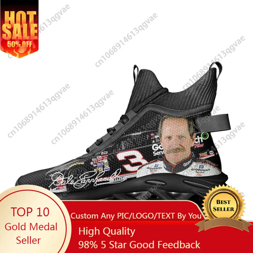 Dale Number 3 Earnhardt Furry High Top Flats Sneakers Mens Womens Sports Running Shoes Lace Up Mesh Footwear Custom Shoe
Dale Number 3 Earnhardt Furry High Top Flats Sneakers Mens Womens Sports Running Shoes Lace Up Mesh Footwear Custom Shoe
