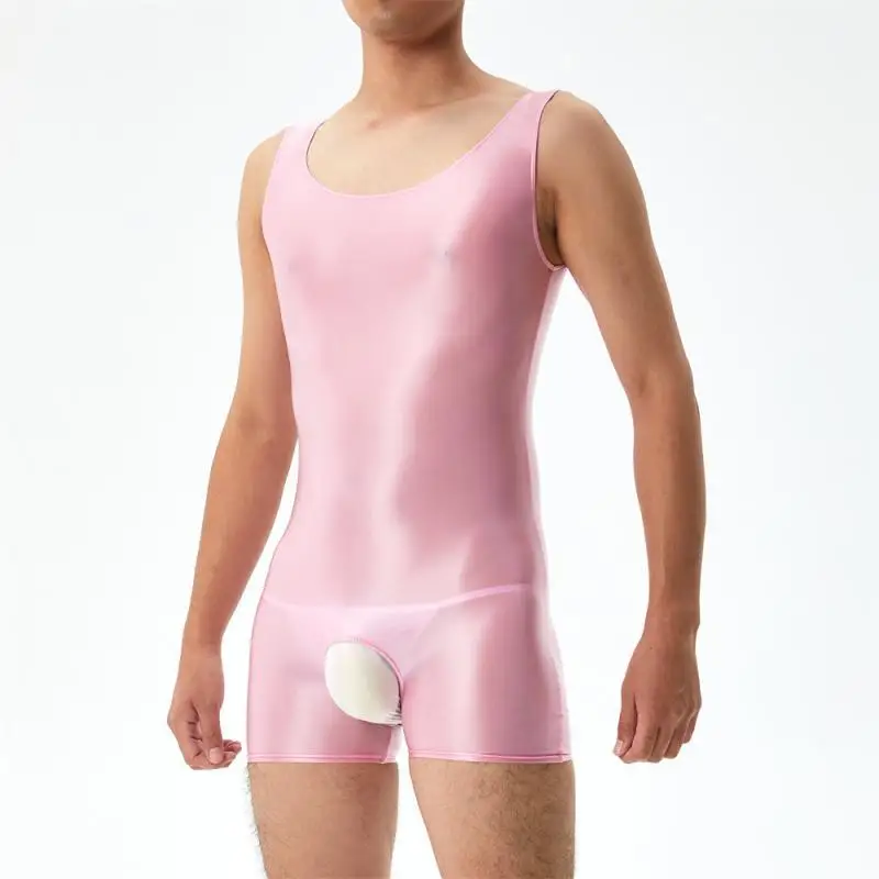 Plus Size Men Open Crotch Jumpsuit Transparent Tank Tops Glossy Silky Tees Fitness Tights Shorts Mens Romper Sissy Gay Pajamas
Plus Size Men Open Crotch Jumpsuit Transparent Tank Tops Glossy Silky Tees Fitness Tights Shorts Mens Romper Sissy Gay Pajamas