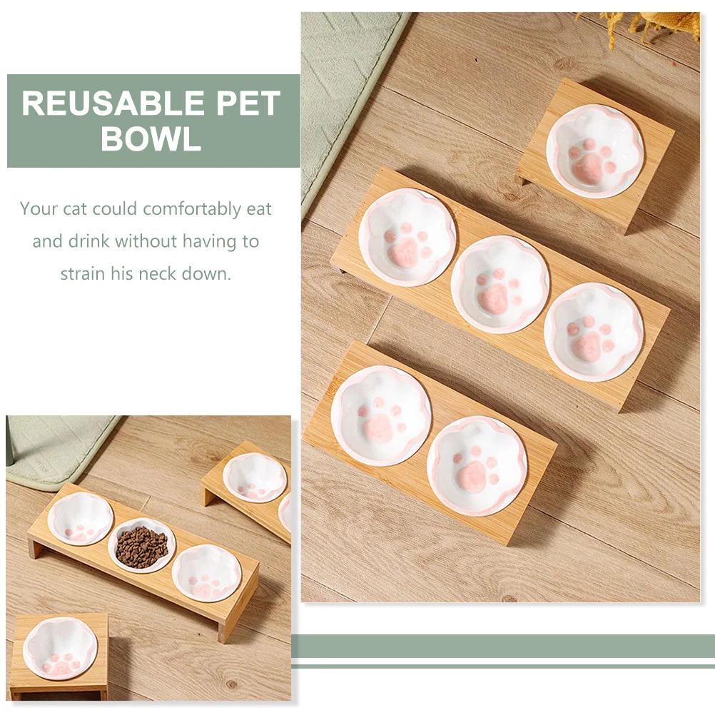 1 set 1 Set Cat Kitten Bamboo Stand Ceramic Pet Reusable Feeding Bowl Kitten Bowl With Bamboo Stand For Cats Dogs Household Pets
1 set 1 Set Cat Kitten Bamboo Stand Ceramic Pet Reusable Feeding Bowl Kitten Bowl With Bamboo Stand For Cats Dogs Household Pets