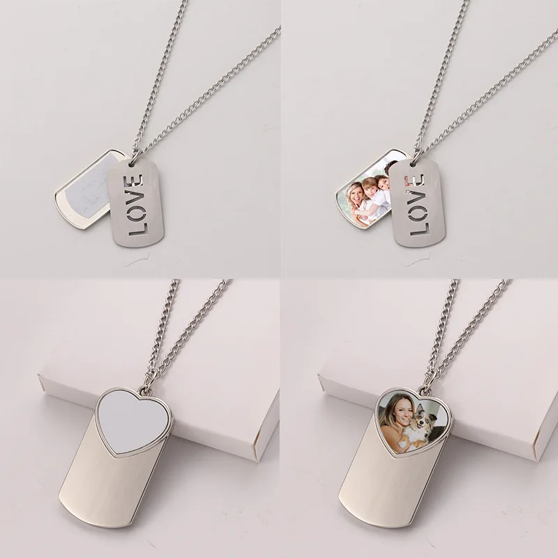 10pcs Heart&Love Letter Tag Pendant Necklace Chain Sublimation Necklace Fashion Jewelry For Custom Friendship Valentine Gift
10pcs Heart&Love Letter Tag Pendant Necklace Chain Sublimation Necklace Fashion Jewelry For Custom Friendship Valentine Gift