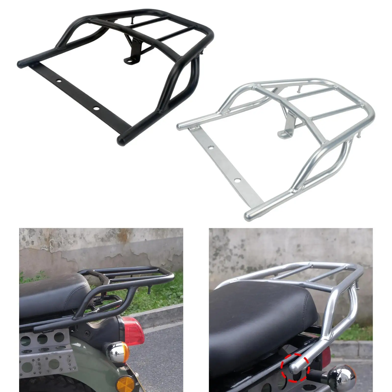 Motorcycle Tail Rack Steel Cargo Carrier Mount Stable Luggage Platform for Honda CC
Motorcycle Tail Rack Steel Cargo Carrier Mount Stable Luggage Platform for Honda CC