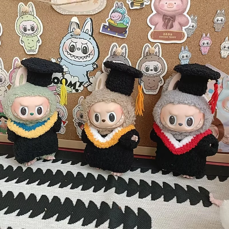 Only clothes 17cm Labubu graduation gown clothes suit cute onesie elliptical pendant lace rag doll plush doll clothes gift
Only clothes 17cm Labubu graduation gown clothes suit cute onesie elliptical pendant lace rag doll plush doll clothes gift