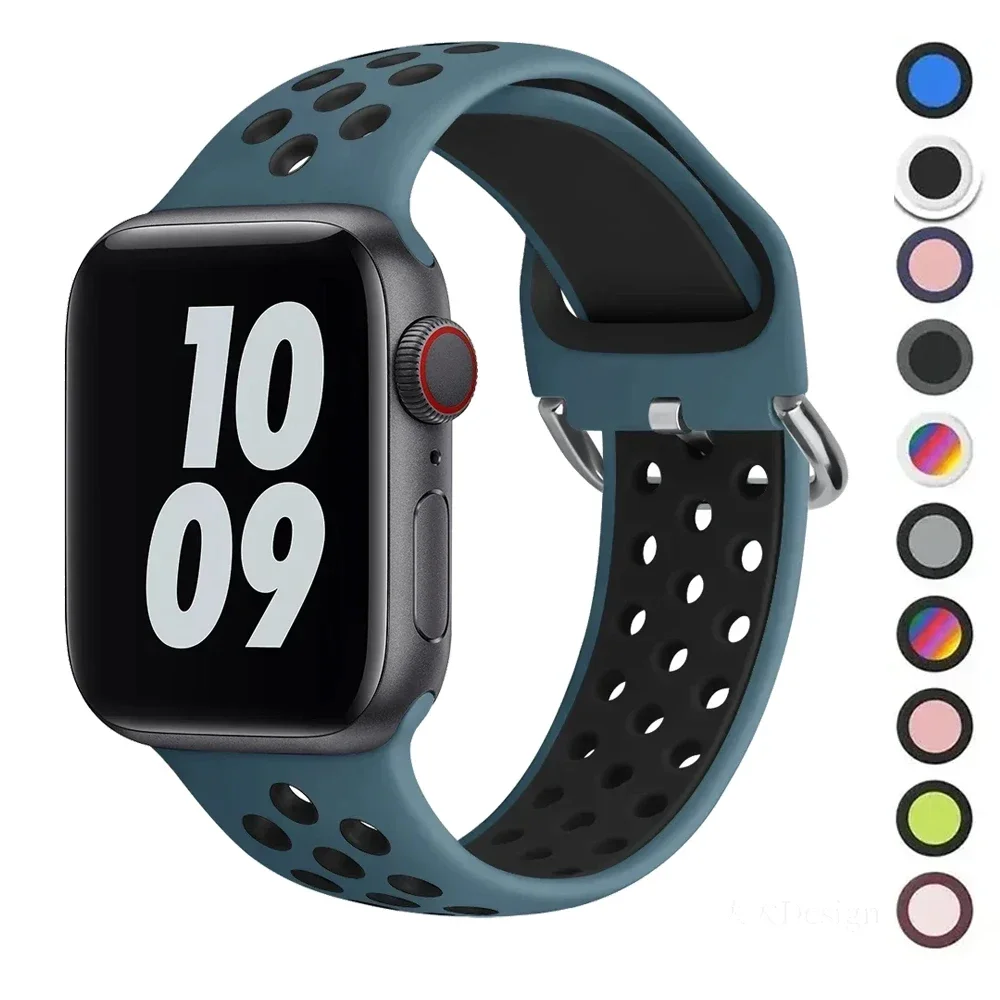 Strap For Apple Watch Band 49mm 44mm 45mm 42mm 41mm 38mm 40mm correa Silicone sports bracelet iwatch 8 SE 7 6 5 Ultra 49mm
Strap For Apple Watch Band 49mm 44mm 45mm 42mm 41mm 38mm 40mm correa Silicone sports bracelet iwatch 8 SE 7 6 5 Ultra 49mm