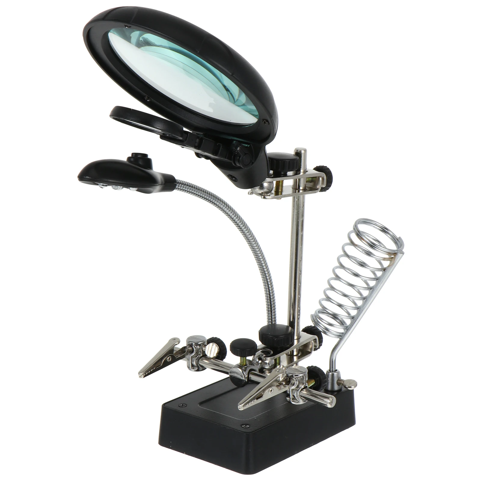 LED Desktop Magnifier 25X 5X 8X Optical Observation Instrument Reading Welding St Magnifier Auxiliary Clips Lamp
LED Desktop Magnifier 25X 5X 8X Optical Observation Instrument Reading Welding St Magnifier Auxiliary Clips Lamp