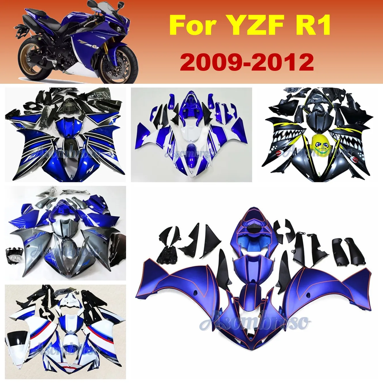 Motorcycle Fairings kits For YZF1 2009 2010 2011 2012 2013 2014 Blue Purple Fairing YZF-R1 09-14 YZF1000
Motorcycle Fairings kits For YZF1 2009 2010 2011 2012 2013 2014 Blue Purple Fairing YZF-R1 09-14 YZF1000