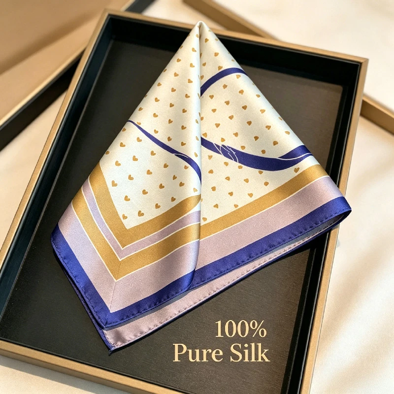 Silk Small Square Scarf Mulberry Silk Scarf Thin Versatile Retro To Enhance Temperament Professional Holiday Gift Scarf
Silk Small Square Scarf Mulberry Silk Scarf Thin Versatile Retro To Enhance Temperament Professional Holiday Gift Scarf