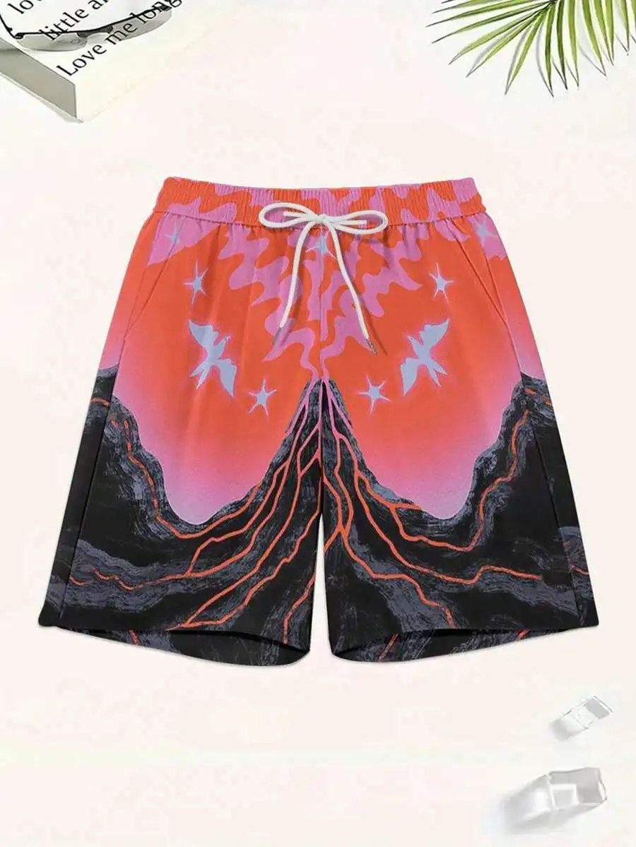 Apocalyptic Print Mens Loose Sports Shorts Casual Beach Swim Trunks
Apocalyptic Print Mens Loose Sports Shorts Casual Beach Swim Trunks