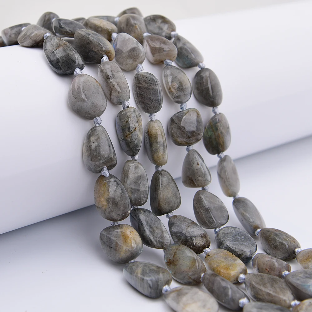 APDGG 16x23mm Natural Gray Labradorite Stone Smooth Freeform Nugget Loose Pendant Beads 16.5'' Strand Jewelry DIY
APDGG 16x23mm Natural Gray Labradorite Stone Smooth Freeform Nugget Loose Pendant Beads 16.5'' Strand Jewelry DIY