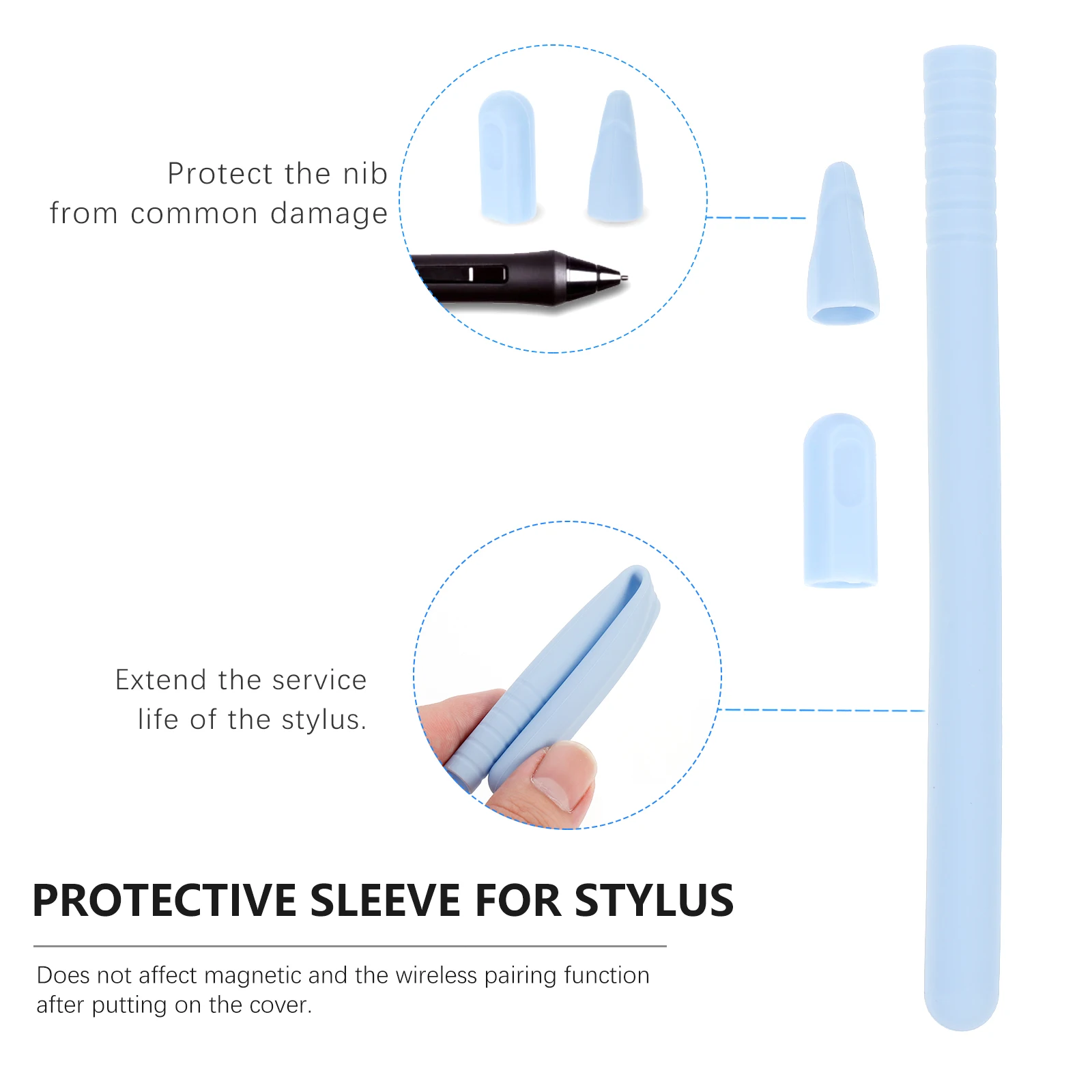 2 комплекта чехла для ручек, чехол для стилуса, силиконовый рукав в горошек, чехлы для наконечников карандашей, силикагель, защитные держатели
2 комплекта чехла для ручек, чехол для стилуса, силиконовый рукав в горошек, чехлы для наконечников карандашей, силикагель, защитные держатели