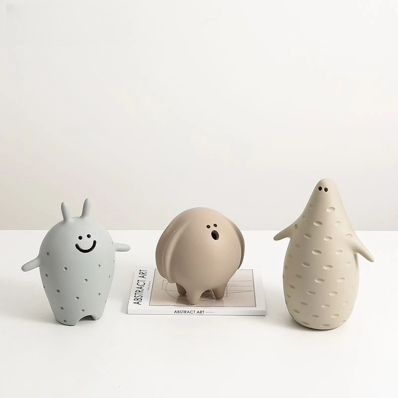 Nordic ins style Morandi cartoon cute pet small ornaments, TV cabinet new and strange decorations
Nordic ins style Morandi cartoon cute pet small ornaments, TV cabinet new and strange decorations