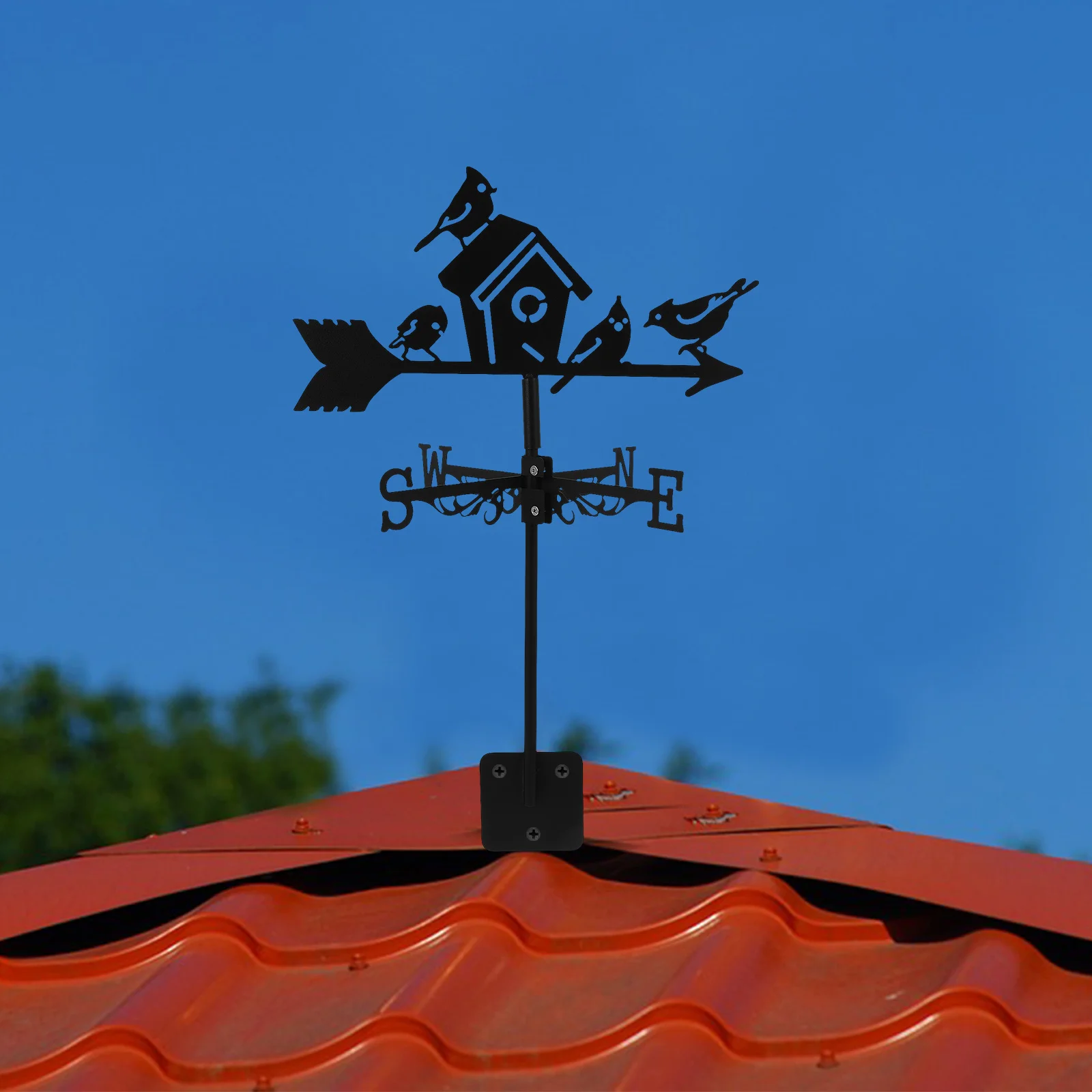 1pc Birdhouse Decoration Iron Wind Vane Mount Weather Vane Outdoor Yard Decor Metal Weathervane Farmhouse Lawn
1pc Birdhouse Decoration Iron Wind Vane Mount Weather Vane Outdoor Yard Decor Metal Weathervane Farmhouse Lawn