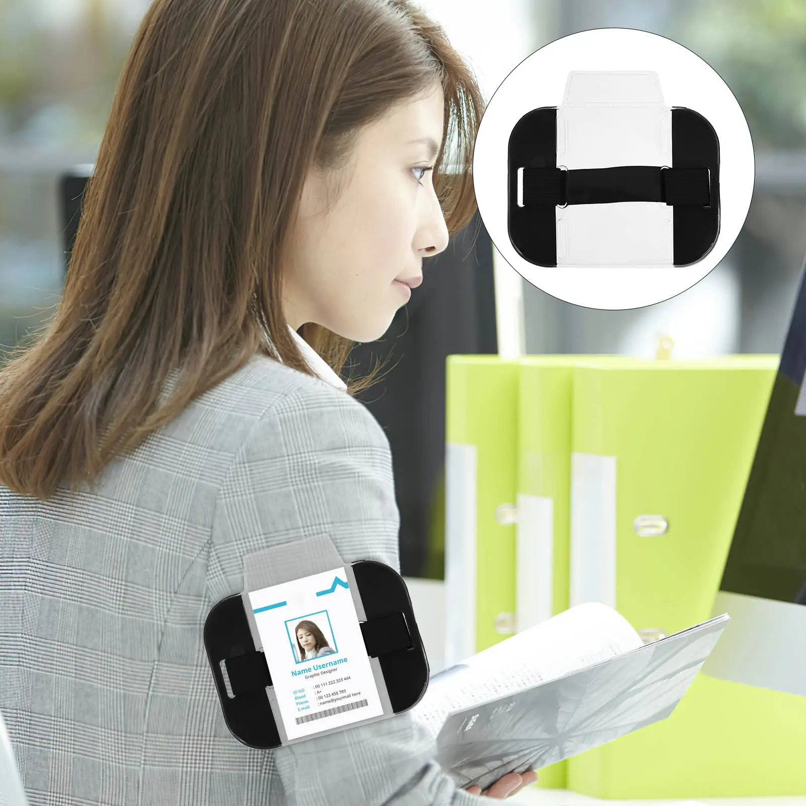 2Pcs PVC Nylon Arm Badge Holder Clear View Id Card Sleeve Adjustable Fit for Security Worker Home Applications
2Pcs PVC Nylon Arm Badge Holder Clear View Id Card Sleeve Adjustable Fit for Security Worker Home Applications