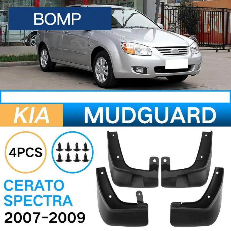 Fit For Cerato Spectra 2007-2009 4PCS Front Rear Car Fender Mudguard Mud Flaps Guard Splash Flap Car Accessories
Fit For Cerato Spectra 2007-2009 4PCS Front Rear Car Fender Mudguard Mud Flaps Guard Splash Flap Car Accessories