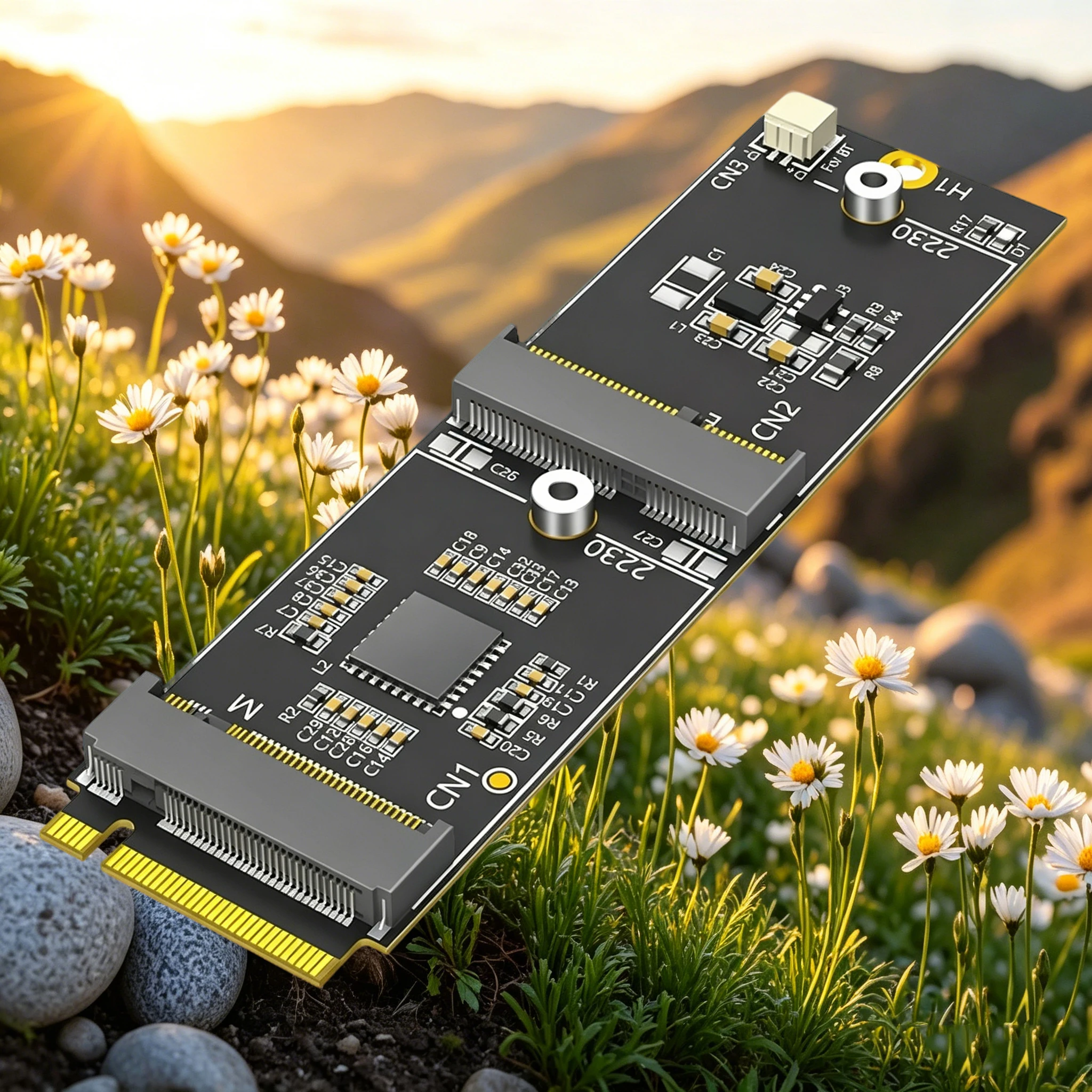 M.2 NVMe Key-M to Dual Port M.2 Adapter Expansion Card Riser Supports 2230 Key-E M.2 WiFi Network Module 2230 M.2 M Key NVME SSD
M.2 NVMe Key-M to Dual Port M.2 Adapter Expansion Card Riser Supports 2230 Key-E M.2 WiFi Network Module 2230 M.2 M Key NVME SSD
