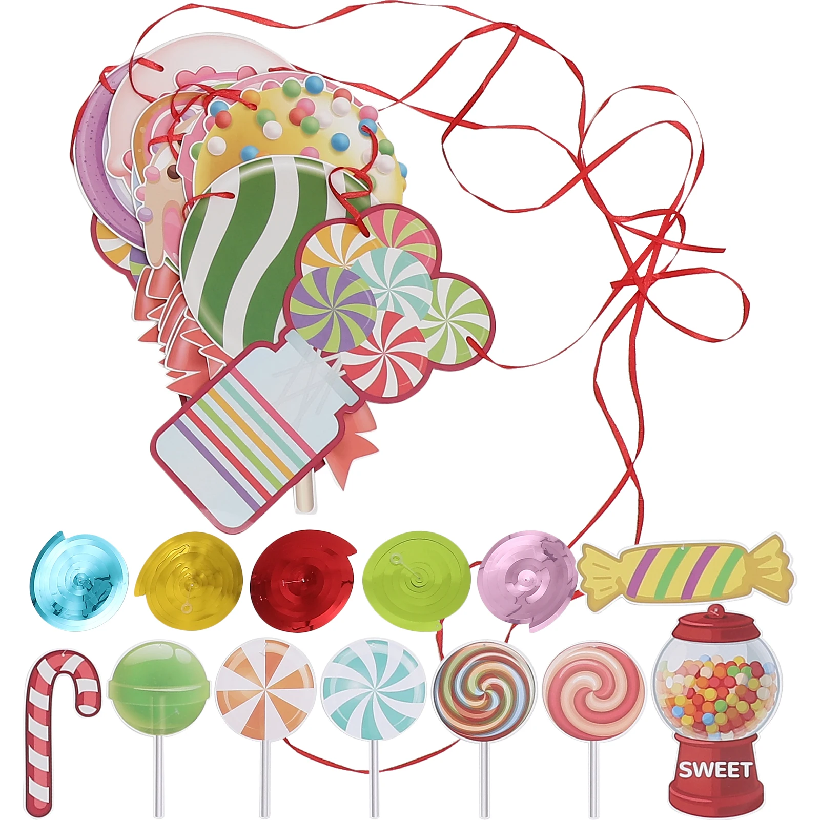 Themed Party Decorations Set Spiral Pendants Banner Sweet Donut Dessert Supplies Hanging Swirls Birthday Gathering Family
Themed Party Decorations Set Spiral Pendants Banner Sweet Donut Dessert Supplies Hanging Swirls Birthday Gathering Family