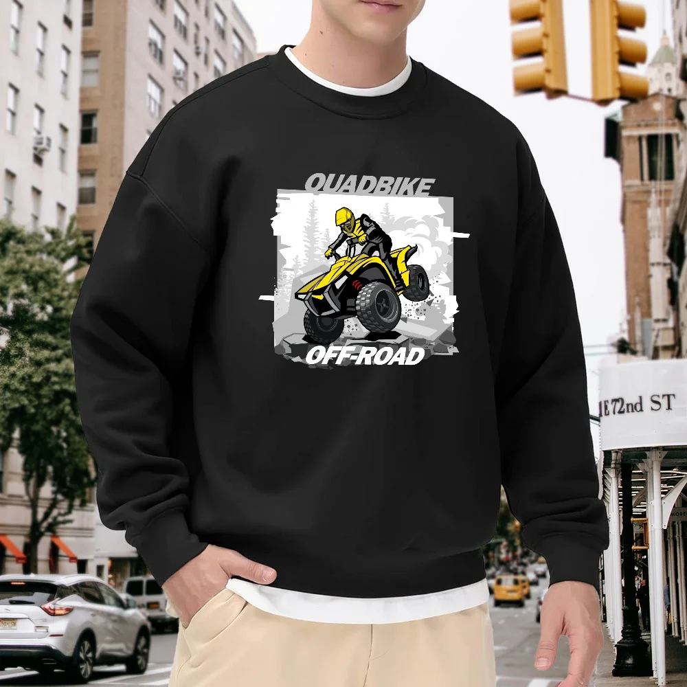 Men's Black Crew Neck Pullover Sweatshirt with Printed Pattern Design, Loose Fit, Casual Street Fashion Top, Comfortable, Breathable, Versatile Style
Men's Black Crew Neck Pullover Sweatshirt with Printed Pattern Design, Loose Fit, Casual Street Fashion Top, Comfortable, Breathable, Versatile Style