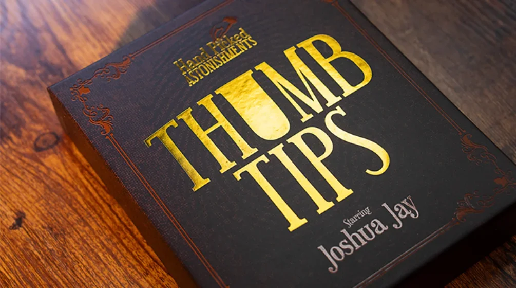 Hand Picked Astonishments THUMB TIPS with Joshua Jay by Murphy's Magic - Magic tricks (Instant Download)
Hand Picked Astonishments THUMB TIPS with Joshua Jay by Murphy's Magic - Magic tricks (Instant Download)