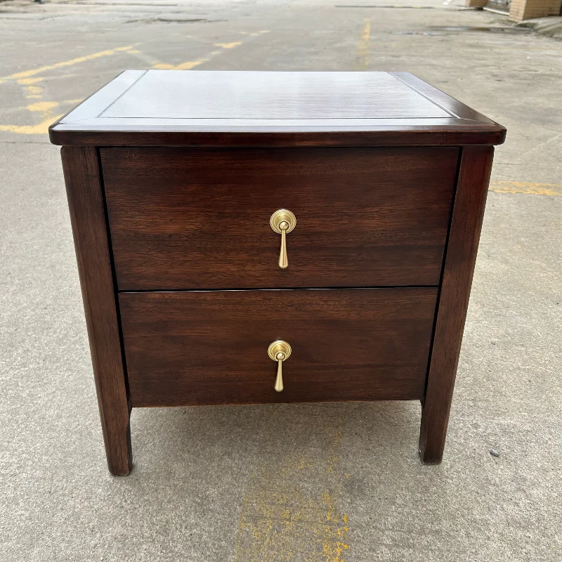 New Chinese style high cost ebony wood color solid wood bedside table modern home bedroom bedside storage locker complete
New Chinese style high cost ebony wood color solid wood bedside table modern home bedroom bedside storage locker complete