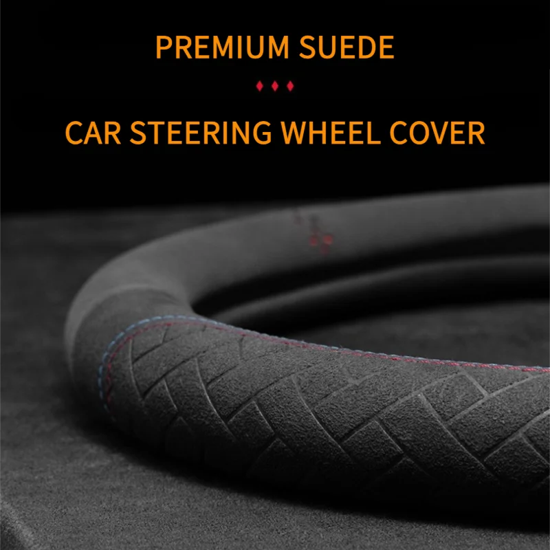 Universal Suede Leather Car Steering Wheel Cover Anti-Slip Wear-Resistant For BMW Peugeot Mazda Golf Auto Accessories Fits 38cm
Universal Suede Leather Car Steering Wheel Cover Anti-Slip Wear-Resistant For BMW Peugeot Mazda Golf Auto Accessories Fits 38cm