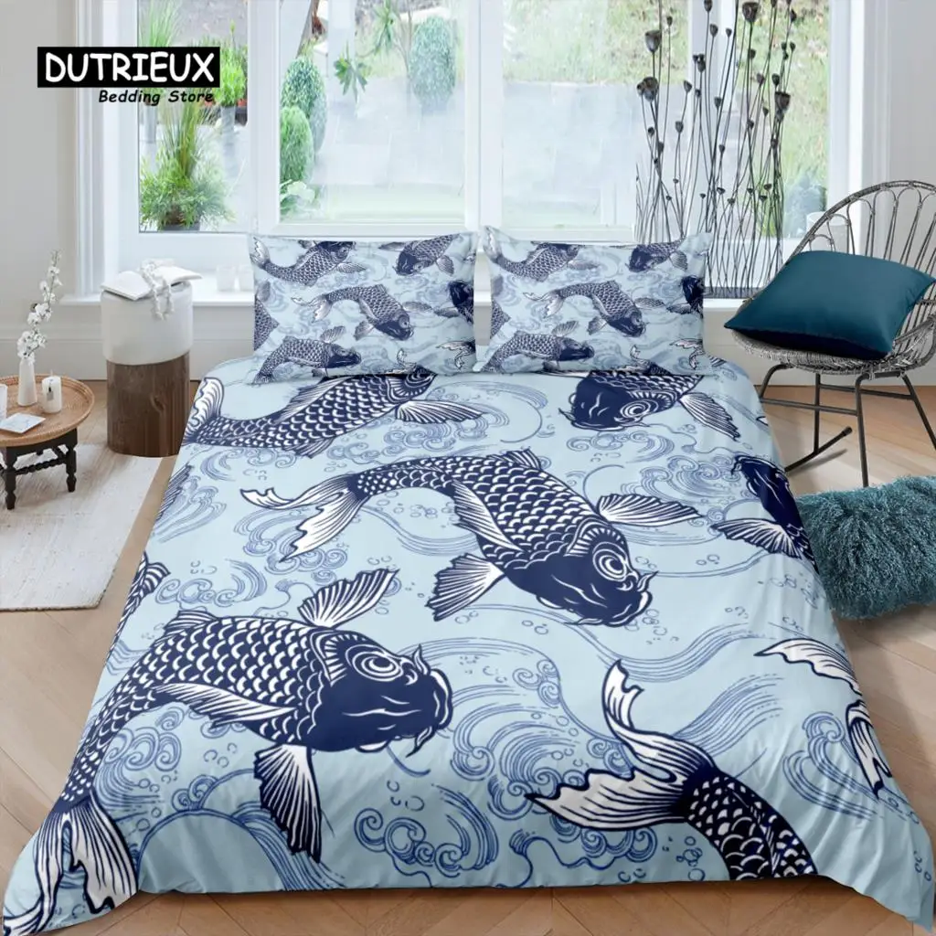 Home Living Luxury 3D Carp Bedding Set Comfortable Duvet Cover Set Kids Bedding Set Queen and King EU/US/AU/UK Size
Home Living Luxury 3D Carp Bedding Set Comfortable Duvet Cover Set Kids Bedding Set Queen and King EU/US/AU/UK Size